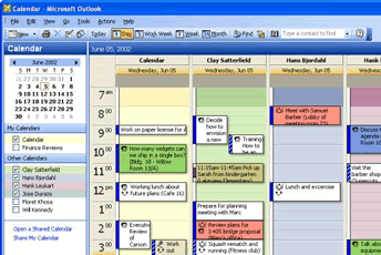 Outlook calendar